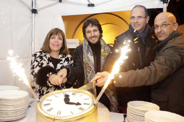 Horloges Huchez : Inauguration de l’horloge florale lumineuse du square des Larrys 

 